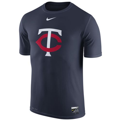 Minnesota Twins Nike Authentic Collection Legend Logo 1.5 Performance T-Shirt Navy