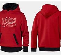 Minnesota Twins Pullover Hoodie Red & Black