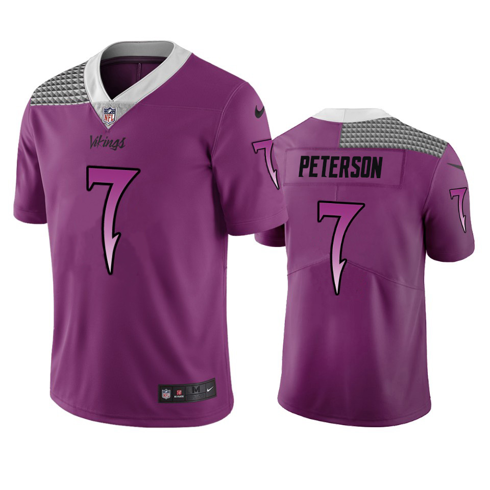 Minnesota Vikings #7 Patrick Peterson Purple Vapor Limited City Edition NFL Jersey Minnesota Vikings #7 Patrick Peterson Purple Vapor Limited City Edition NFL Jersey