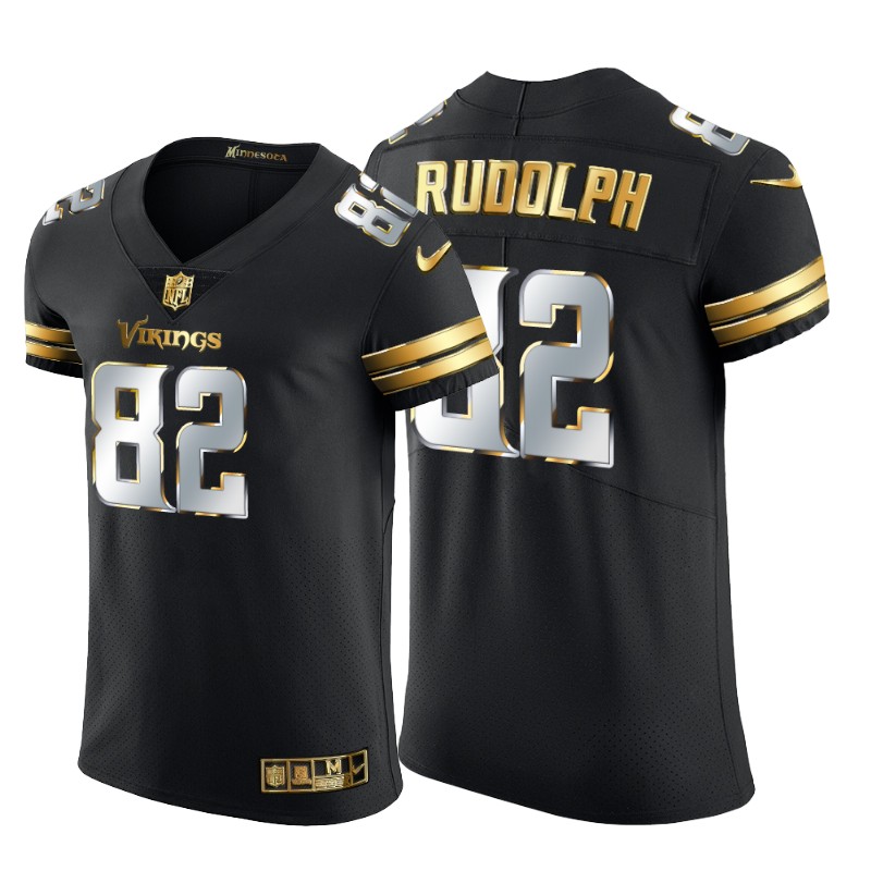 Minnesota Vikings #82 Kyle Rudolph Men's Nike Black Edition Vapor Untouchable Elite NFL Jersey Minnesota Vikings #82 Kyle Rudolph Men's Nike Black Edition Vapor Untouchable Elite NFL Jersey
