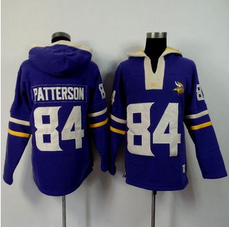 Minnesota Vikings #84 Cordarrelle Patterson Purple Player Winning Method Pullover NFL Hoodie