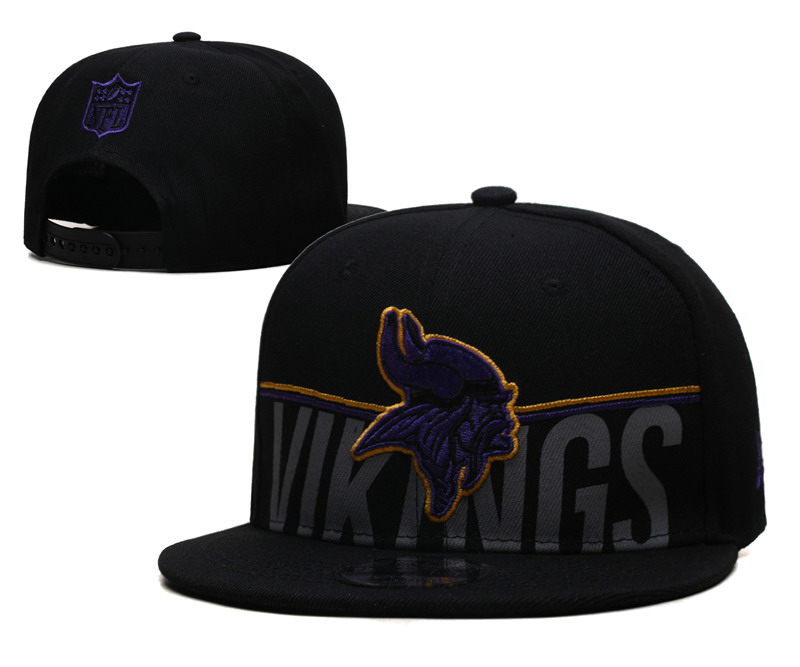Minnesota Vikings 2023 NFL Training Camp Snapback Hat Black
