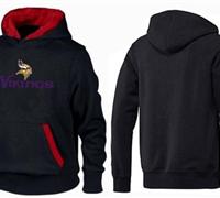 Minnesota Vikings Authentic Logo Pullover Hoodie Black & Red Minnesota Vikings Authentic Logo Pullover Hoodie Black & Red