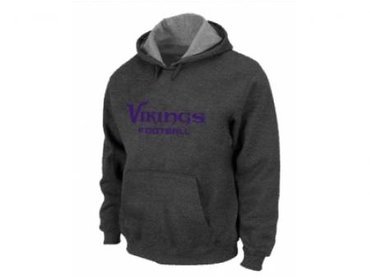 Minnesota Vikings Authentic font Pullover Hoodie D.Grey Minnesota Vikings Authentic font Pullover Hoodie D.Grey