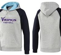 Minnesota Vikings English Version Pullover Hoodie Grey & Blue Minnesota Vikings English Version Pullover Hoodie Grey & Blue
