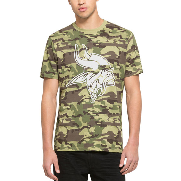 Minnesota Vikings Fresh Team Logo Camo Men's Short Sleeve T-Shirt Minnesota Vikings Fresh Team Logo Camo Men's Short Sleeve T-Shirt