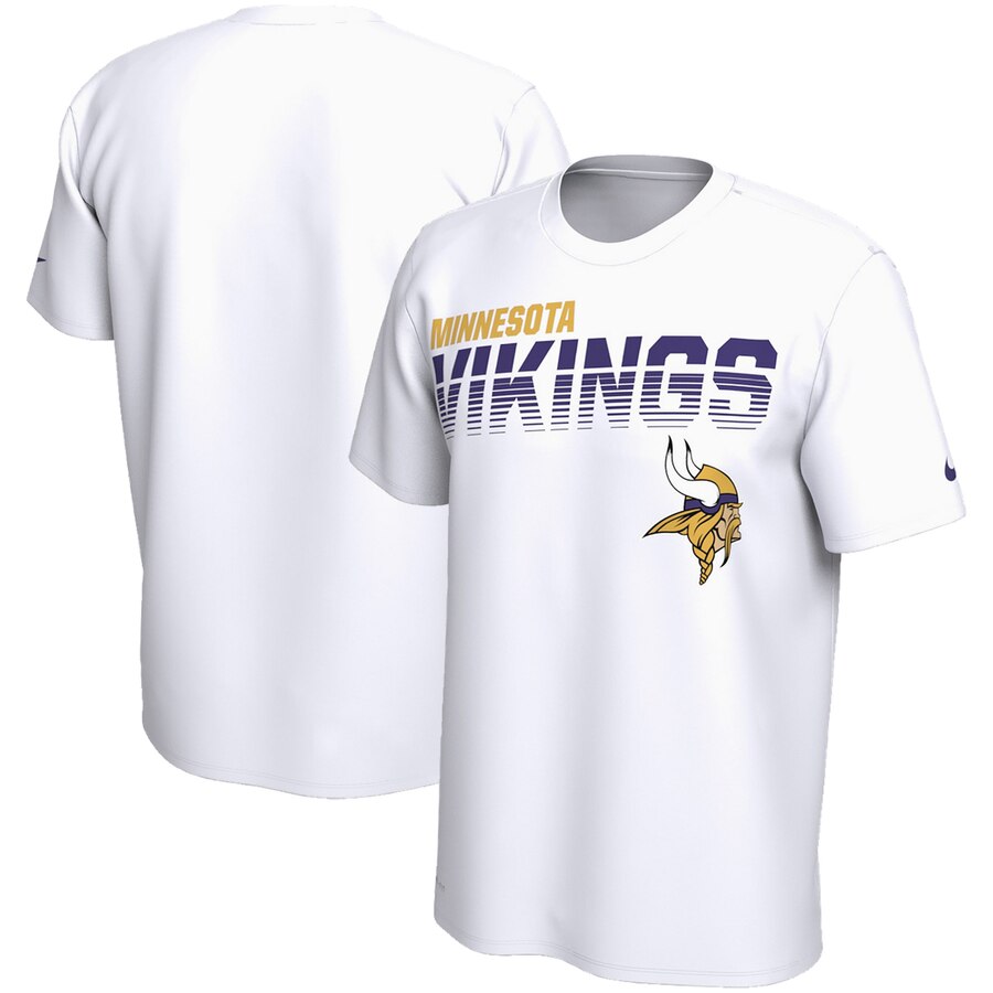 Minnesota Vikings Nike Sideline Line Of Scrimmage Legend Performance T-Shirt White Minnesota Vikings Nike Sideline Line Of Scrimmage Legend Performance T-Shirt White