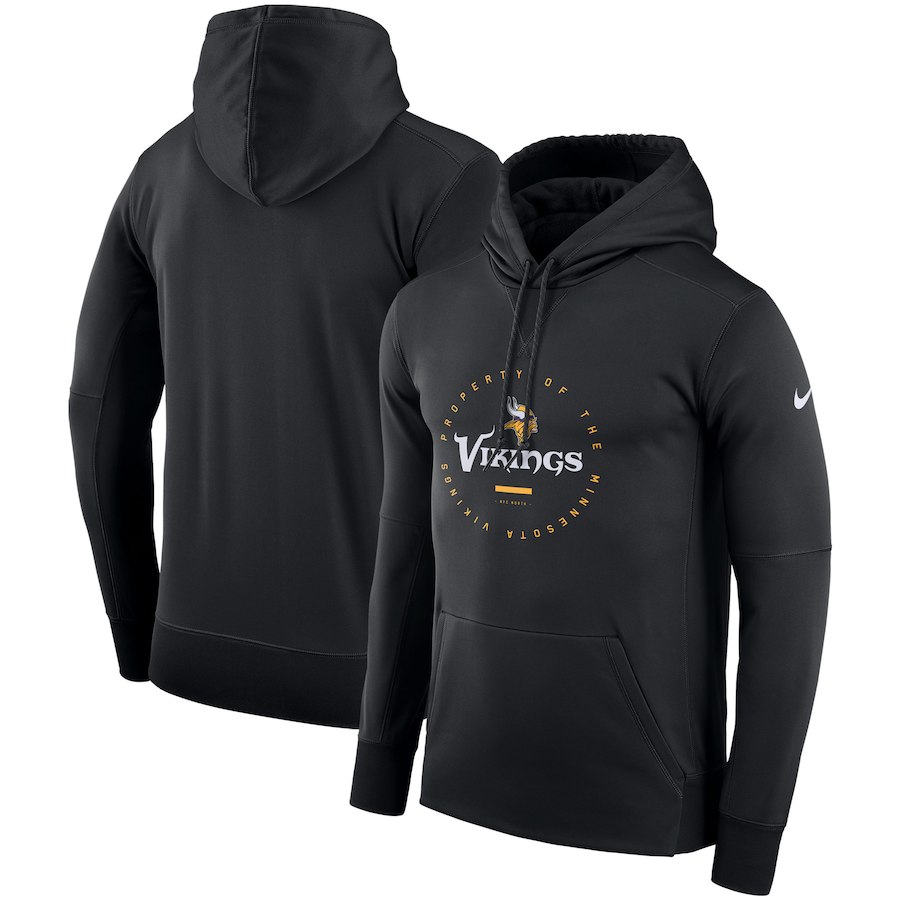 Minnesota Vikings Nike Sideline Property Of Wordmark Logo Performance Pullover Hoodie Black Minnesota Vikings Nike Sideline Property Of Wordmark Logo Performance Pullover Hoodie Black