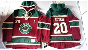Minnesota Wild #20 Ryan Suter Red Sawyer Hooded Sweatshirt Stitched NHL Jersey Minnesota Wild #20 Ryan Suter Red Sawyer Hooded Sweatshirt Stitched NHL Jersey