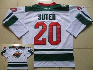 Minnesota Wild #20 Ryan Suter White Stitched NHL Jersey