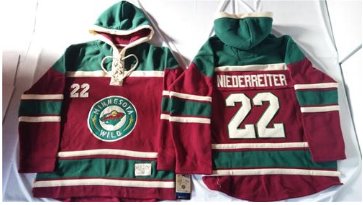 Minnesota Wild #22 Nino Niederreiter Red Sawyer Hooded Sweatshirt Stitched NHL Jersey Minnesota Wild #22 Nino Niederreiter Red Sawyer Hooded Sweatshirt Stitched NHL Jersey
