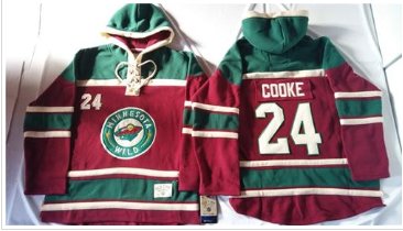 Minnesota Wild #24 Matt Cooke Red Sawyer Hooded Sweatshirt Stitched NHL Jersey Minnesota Wild #24 Matt Cooke Red Sawyer Hooded Sweatshirt Stitched NHL Jersey