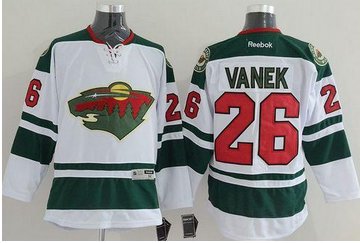 Minnesota Wild #26 Thomas Vanek White Stitched NHL Jersey