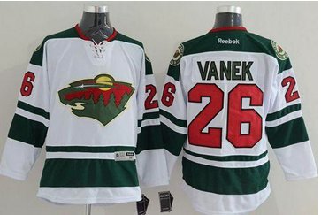 Minnesota Wild #26 Thomas Vanek White Stitched NHL Jersey