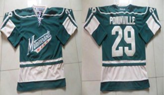 Minnesota Wild #29 Jason Pominville Green Stitched NHL Jersey