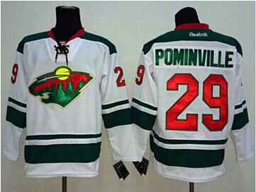 Minnesota Wild #29 Jason Pominville White Stitched NHL Jersey