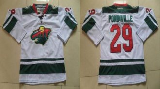 Minnesota Wild #29 Jason Pominville White Stitched NHL Jersey