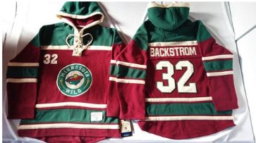 Minnesota Wild #32 Niklas Backstrom Red Sawyer Hooded Sweatshirt Stitched NHL Jersey Minnesota Wild #32 Niklas Backstrom Red Sawyer Hooded Sweatshirt Stitched NHL Jersey