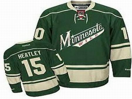Minnesota Wild 15 Dany Heatley Green Jersey