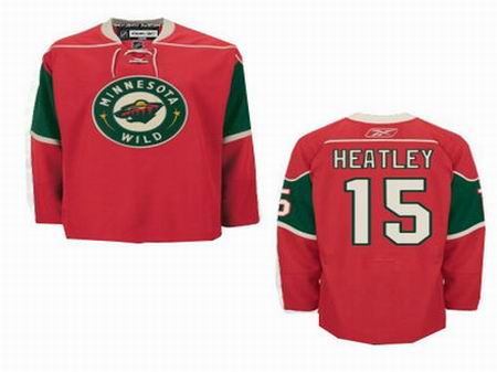 Minnesota Wild 15 Dany Heatley Red Jersey