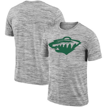 Minnesota Wild 2018 Heathered Black Sideline Legend Velocity Travel Performance T-Shirt Minnesota Wild 2018 Heathered Black Sideline Legend Velocity Travel Performance T-Shirt