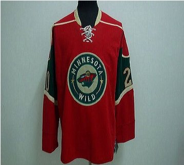 Minnesota Wild Blank Stitched Red NHL Jersey
