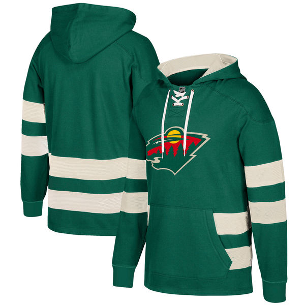 Minnesota Wild Green Men's Customized All Stitched Hooded Sweatshirt Minnesota Wild Green Men's Customized All Stitched Hooded Sweatshirt