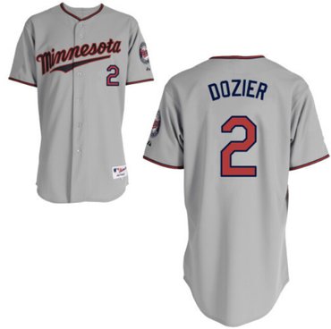 Minnesota twins #2 Brian Dozier jersey Gray Stitched baseball Jersey