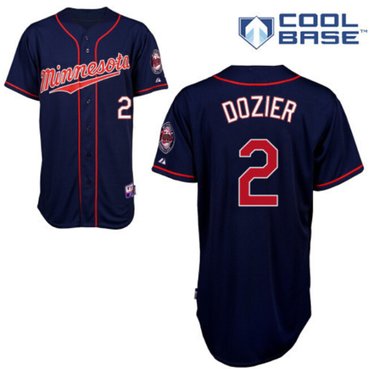 Minnesota twins #2 Brian Dozier jersey Navy Blue Stitched baseball Jersey