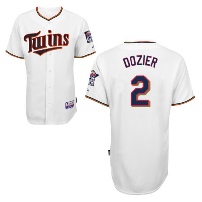 Minnesota twins #2 Brian Dozier jersey White Stitched baseball Jersey