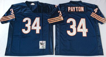 Mitchell&Ness Bears #34 Walter Payton Blue Small No. Throwback Stitched NFL Jersey Mitchell&Ness Bears #34 Walter Payton Blue Small No. Throwback Stitched NFL Jersey