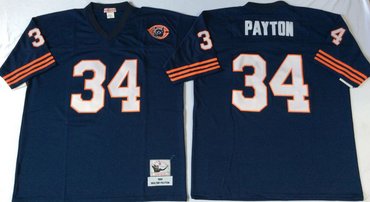 Mitchell&Ness Bears #34 Walter Payton Blue Throwback Stitched NFL Jerseys Mitchell&Ness Bears #34 Walter Payton Blue Throwback Stitched NFL Jerseys