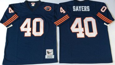 Mitchell&Ness Bears #40 Gale Sayers Navy Blue Throwback Men's Stitched NFL Jerseys Mitchell&Ness Bears #40 Gale Sayers Navy Blue Throwback Men's Stitched NFL Jerseys