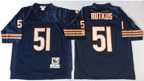 Mitchell&Ness Bears #51 Dick Butkus Blue Small No. Throwback Stitched NFL Jersey Mitchell&Ness Bears #51 Dick Butkus Blue Small No. Throwback Stitched NFL Jersey