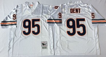 Mitchell&Ness Bears #95 Richard Dent White Small No. Throwback Stitched NFL Jersey Mitchell&Ness Bears #95 Richard Dent White Small No. Throwback Stitched NFL Jersey