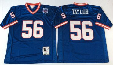 Mitchell&Ness giants #56 Lawrence Taylor blue Throwback Stitched NFL Jerseys Mitchell&Ness giants #56 Lawrence Taylor blue Throwback Stitched NFL Jerseys