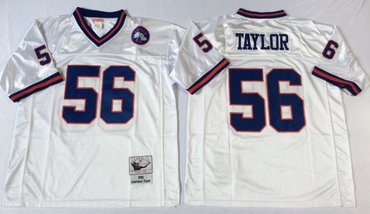 Mitchell&Ness giants #56 Lawrence Taylor white Throwback Stitched NFL Jerseys Mitchell&Ness giants #56 Lawrence Taylor white Throwback Stitched NFL Jerseys
