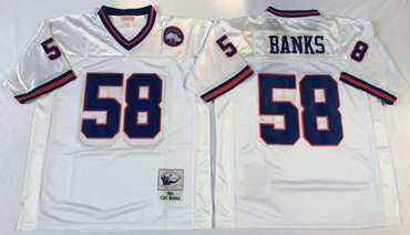 Mitchell&Ness giants #58 BANKS Throwback Stitched NFL Jerseys Mitchell&Ness giants #58 BANKS Throwback Stitched NFL Jerseys