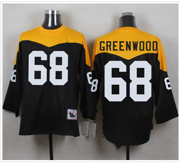 Mitchell And Ness 1967 Pittsburgh Steelers #68 L.C. Greenwood Black Yelllow Throwback Men's Stitched NFL Jersey Mitchell And Ness 1967 Pittsburgh Steelers #68 L.C. Greenwood Black Yelllow Throwback Men's Stitched NFL Jersey