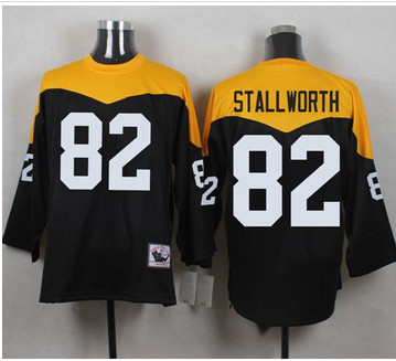 Mitchell And Ness 1967 Pittsburgh Steelers #82 John Stallworth Black Yelllow Throwback Men's Stitched NFL Jersey Mitchell And Ness 1967 Pittsburgh Steelers #82 John Stallworth Black Yelllow Throwback Men's Stitched NFL Jersey