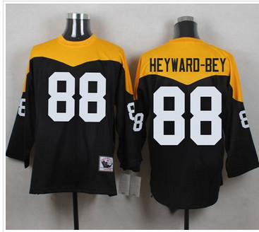 Mitchell And Ness 1967 Pittsburgh Steelers #88 Darrius Heyward-Bey Black Yelllow Throwback Men's Stitched NFL Jersey Mitchell And Ness 1967 Pittsburgh Steelers #88 Darrius Heyward-Bey Black Yelllow Throwback Men's Stitched NFL Jersey
