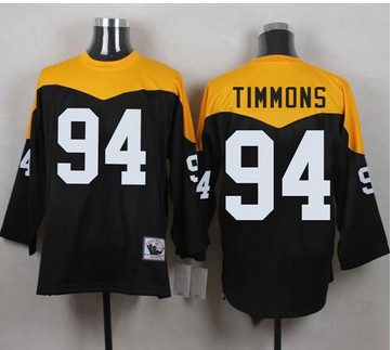 Mitchell And Ness 1967 Pittsburgh Steelers #94 Lawrence Timmons Black Yelllow Throwback Men's Stitched NFL Jersey Mitchell And Ness 1967 Pittsburgh Steelers #94 Lawrence Timmons Black Yelllow Throwback Men's Stitched NFL Jersey