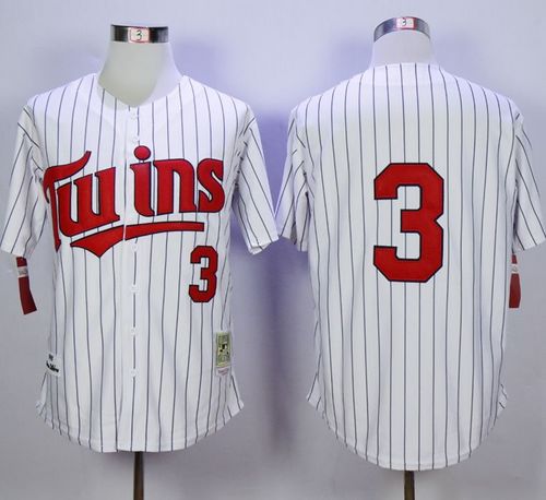 Mitchell And Ness 1991 Twins #3 Harmon Killebrew White(Blue Strip)