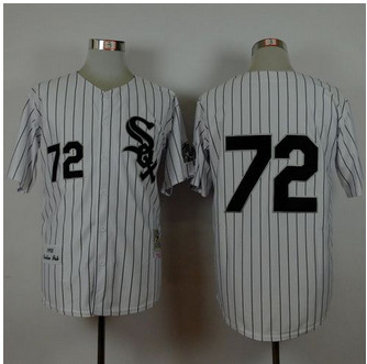Mitchell And Ness 1993 Chicago White Sox #72 Carlton Fisk White Stitched Baseball Jersey