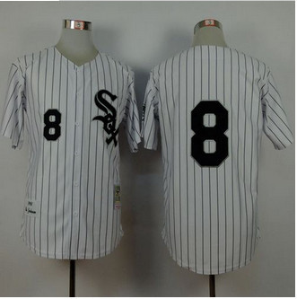 Mitchell And Ness 1993 Chicago White Sox #8 Bo Jackson White Stitched Baseball Jersey