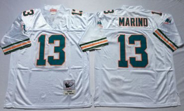 Mitchell And Ness Dolphins #13 dan marino white Throwback Stitched NFL Jersey Mitchell And Ness Dolphins #13 dan marino white Throwback Stitched NFL Jersey
