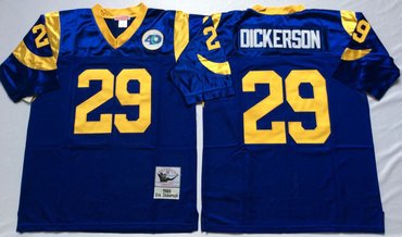 Mitchell And Ness Rams #29 Eric Dickerson Blue Throwback Stitched NFL Jersey Mitchell And Ness Rams #29 Eric Dickerson Blue Throwback Stitched NFL Jersey