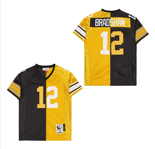 Mitchell And Ness Steelers #12 Throwback Stitched NFL Jersey 5