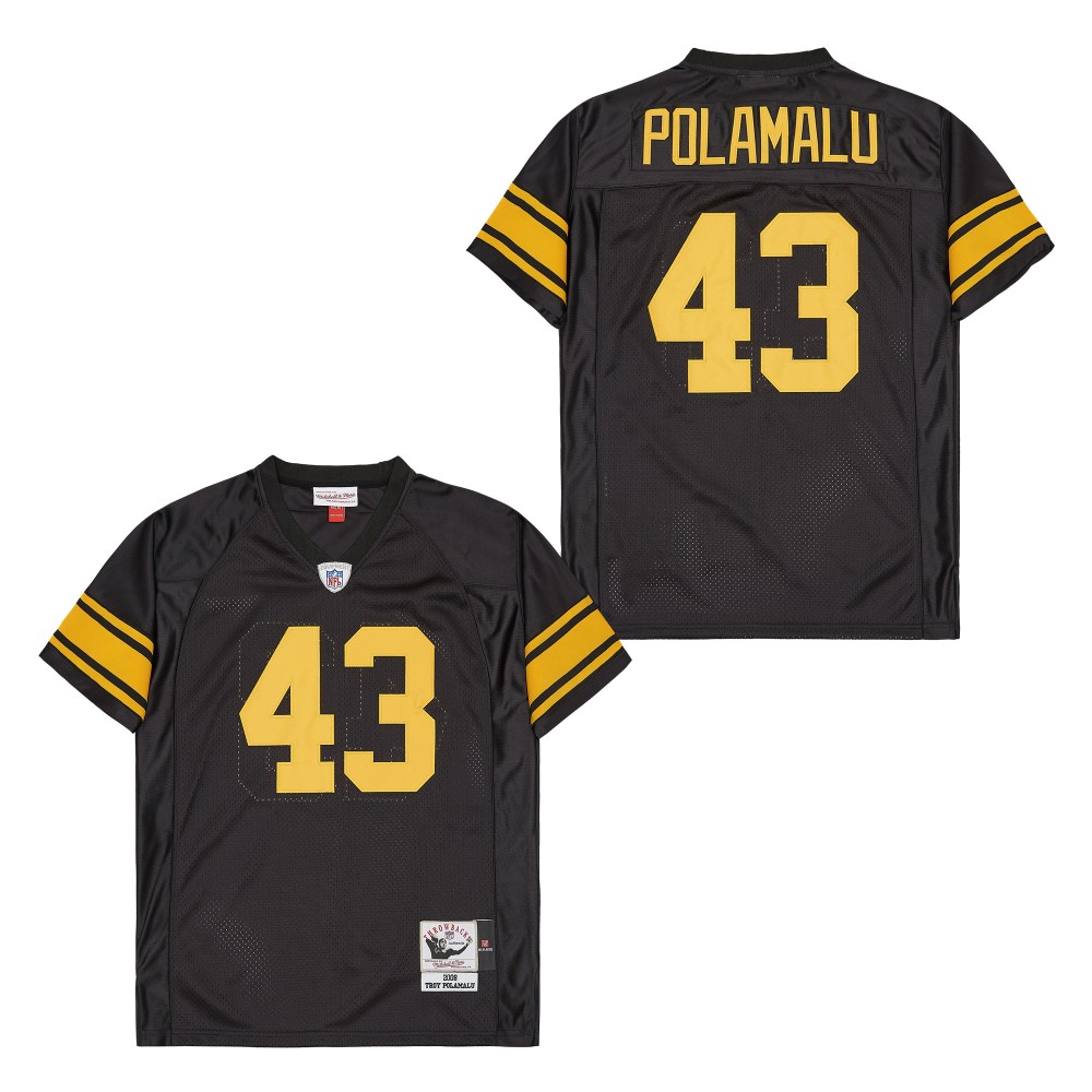 Mitchell And Ness Steelers #43 Throwback Stitched NFL Jersey 9