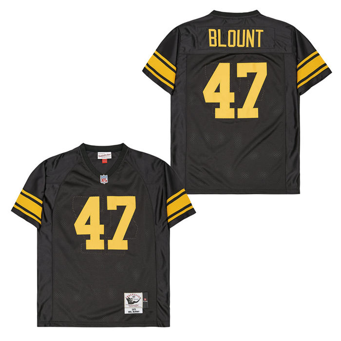 Mitchell And Ness Steelers #47 Throwback Stitched NFL Jersey 1